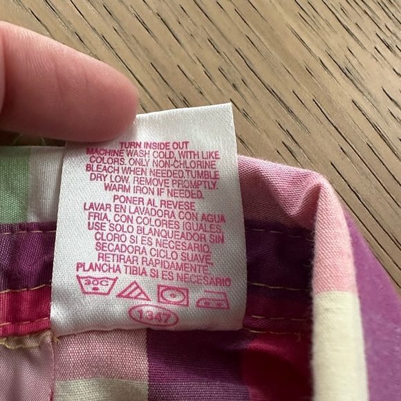 Young Hearts Girls Plaid Button Up Sleeveless Collared Tank Shorts Set Size 18M - Picture 9 of 12